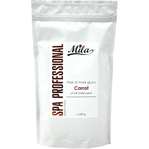 Альгінатна маска Морква з глюкозою - здоровий рум'янець / Glucoempreinte Carrot mask, ТМ Mila, Франція, 250 г
