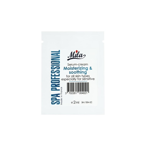 Сироватка-крем  зволожуюча, заспокійлива/Serum-cream moisterizing & soothing, Mila,Франція, 2ml