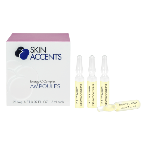 Концентрат вітаміну С сироватка для шкіри обличчя ампули скло Inspira Skin Accents 25*2мл