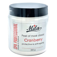 Альгинатная маска Клюква - против морщин / Cranberry Mask, ТМ Mila, Франция, 200 г